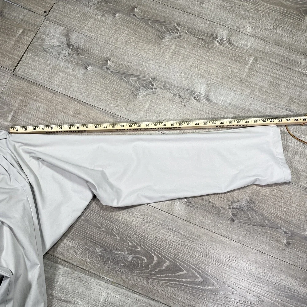 Southern Tide Pants Mens 35x32 Beige Flat Front Lightweight Polyester‎ Fishing